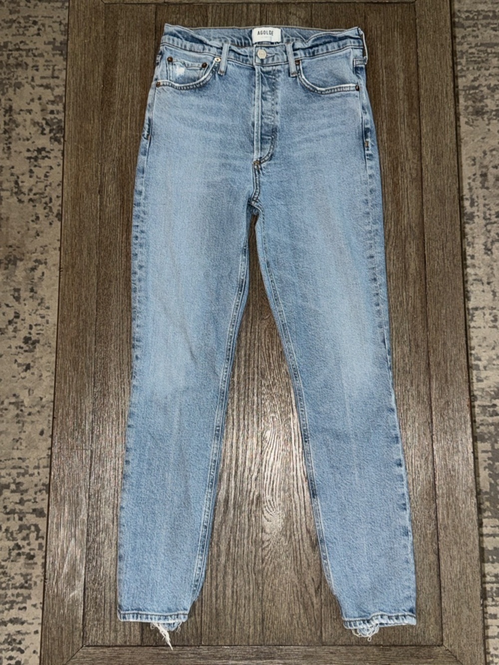 AGOLDE Nico High Rise Slim Fit Jeans Chronicle